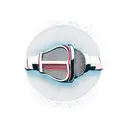 Punk rock band logo incorporated into a microphone tattoo design idea