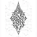 the word "knowledge" encoded in binary tattoo design idea