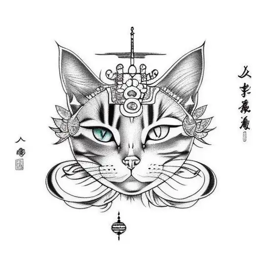 sailor moon cat tattoo design idea