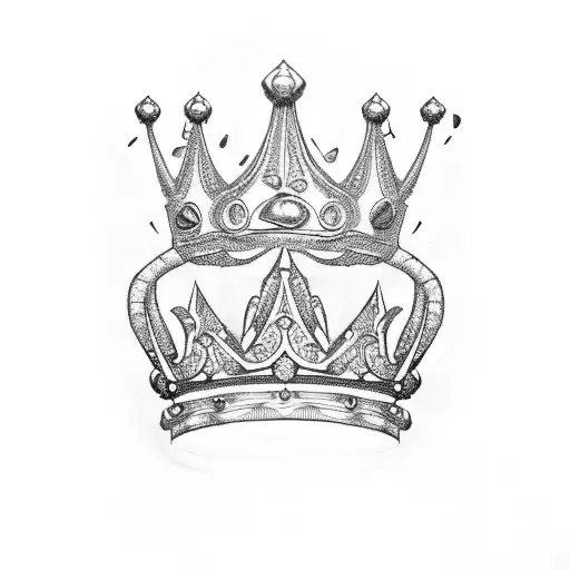 word bubba with a crown tattoo design idea
