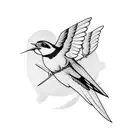 Swallow Bird tattoo design idea