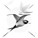 Swallow Bird tattoo design idea