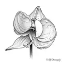 snowdrop flower  tattoo design idea