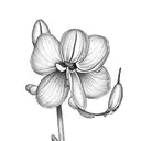 snowdrop flower  tattoo design idea