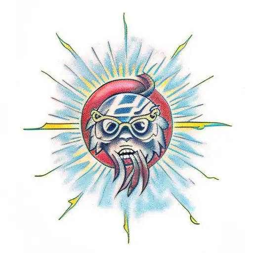 sunshine tattoo design idea