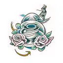 1234 tattoo design idea