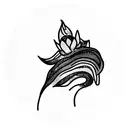 Lotus Flower rainbow unicorn tattoo design idea