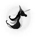 Lotus Flower rainbow unicorn tattoo design idea