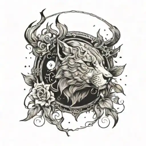 fit for a king dark skies album tattoo design idea