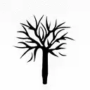 Mango tree tattoo design idea