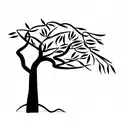 Mango tree tattoo design idea