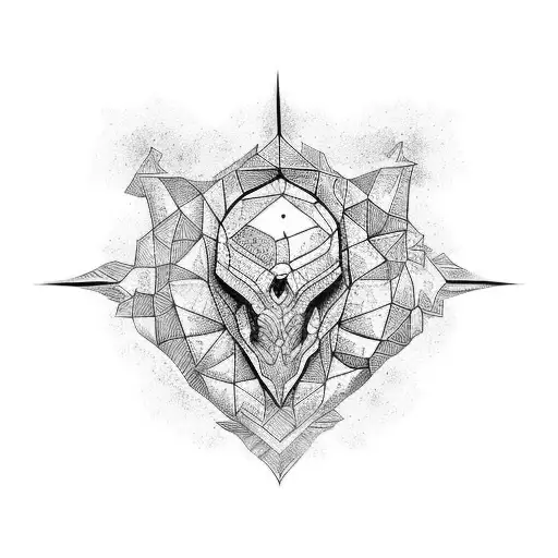 Square Svarog tattoo design idea
