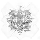 3d tattoo Square Svarog tattoo design idea