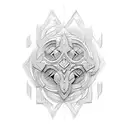3d tattoo Square Svarog tattoo design idea