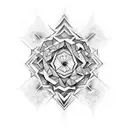 3d tattoo Square Svarog tattoo design idea