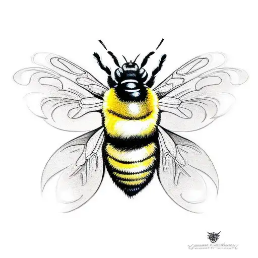 bumble Bee tattoo design idea