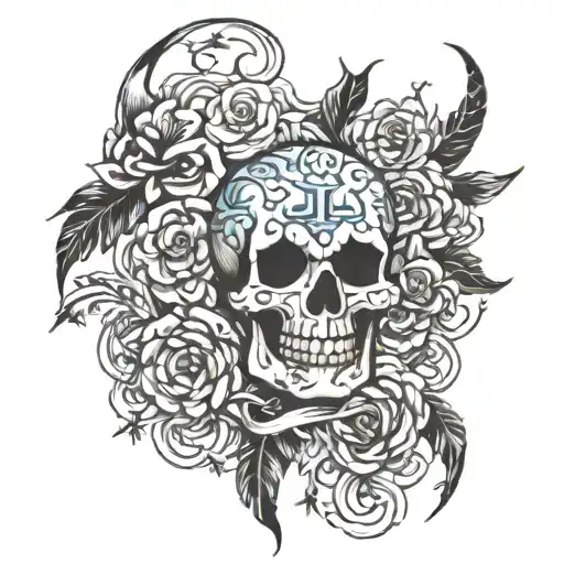 never give up tattoo design idea