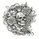 never give up tattoo design idea