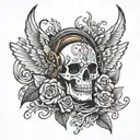 never give up tattoo design idea