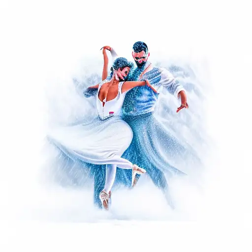dancing in a white storm tattoo design idea
