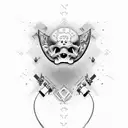 Jesus with Louis Vuitton tattoo design idea