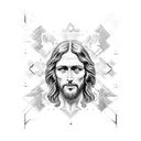 Jesus with Louis Vuitton tattoo design idea