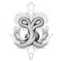uterus oak tree memorial  tattoo design idea