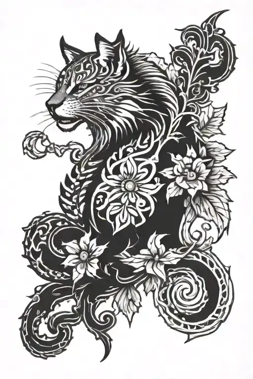 Traditional Baltic pagan tattoo tattoo design idea