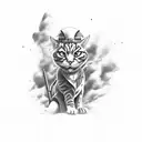 navy silence tattoo design idea