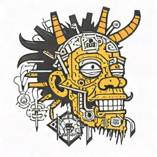 basquiat style art tattoo tattoo design idea