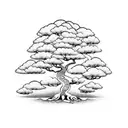  bonsai tree  tattoo design idea