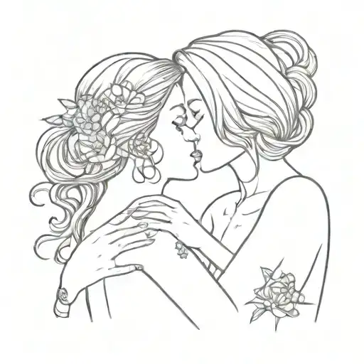 mommy is filha  tattoo design idea