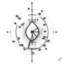 morse code tattoo design idea