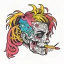 lil peep tattoo design idea