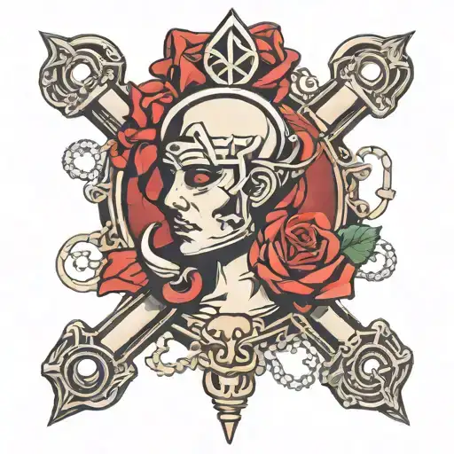 chastity sissy bondage slave symbol tattoo design idea