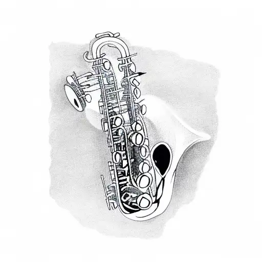 Pokémon playing saxophone  tattoo design idea