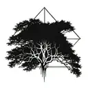tree with spinal cord injury tattoo design idea