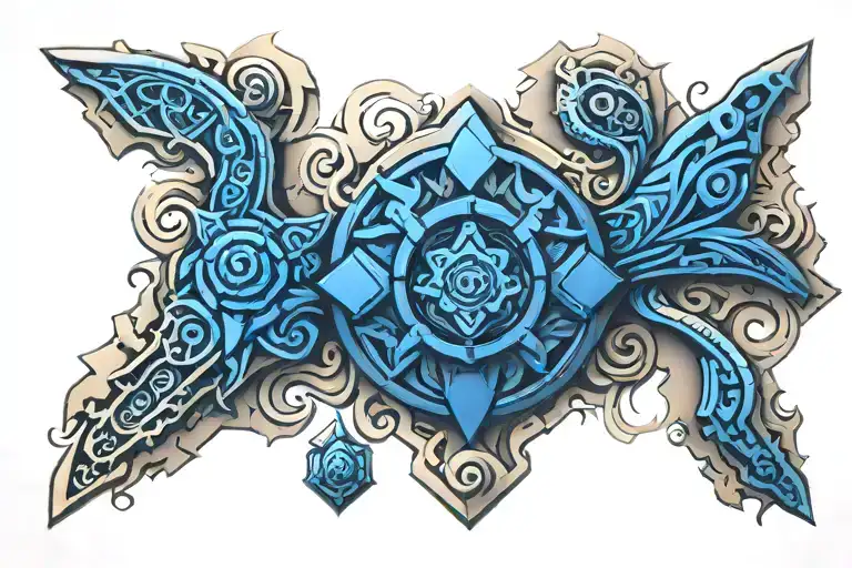 Aztec tattoo design idea