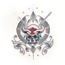 4444 tattoo design idea