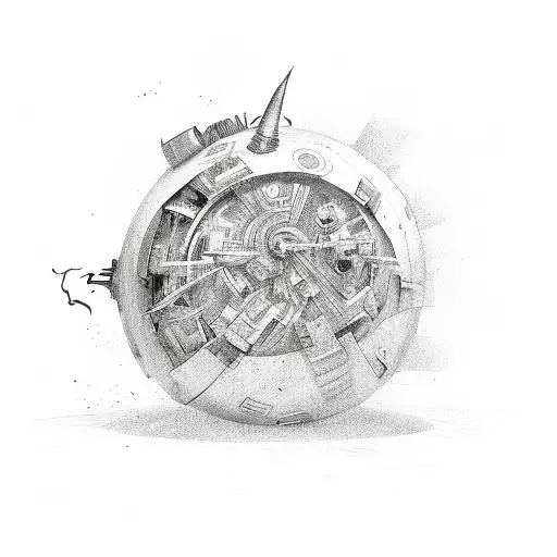 war bomb tattoo design idea