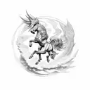 pegasus tattoo design idea