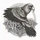 Horus God tattoo design idea