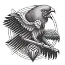 Horus God tattoo design idea