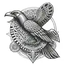 Horus God tattoo design idea