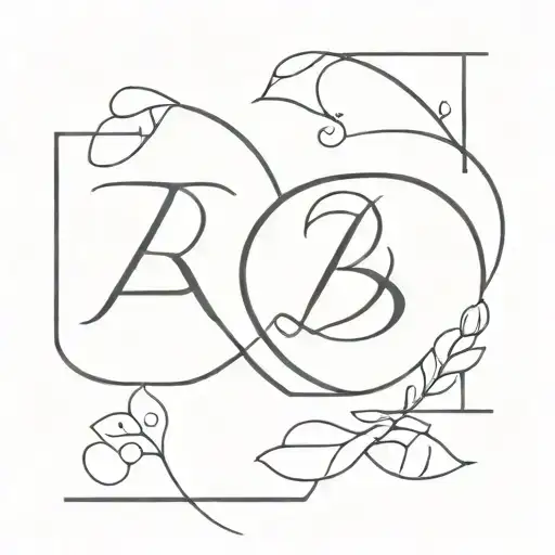 initials B C B D tattoo design idea
