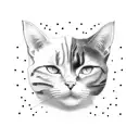 cat eye  tattoo design idea