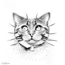 cat eye  tattoo design idea