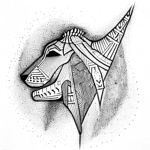 pharaoh tattoo design idea