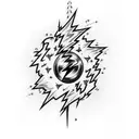 Lightning Bolt tattoo design idea