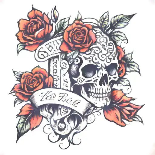 poem written tattoo design idea